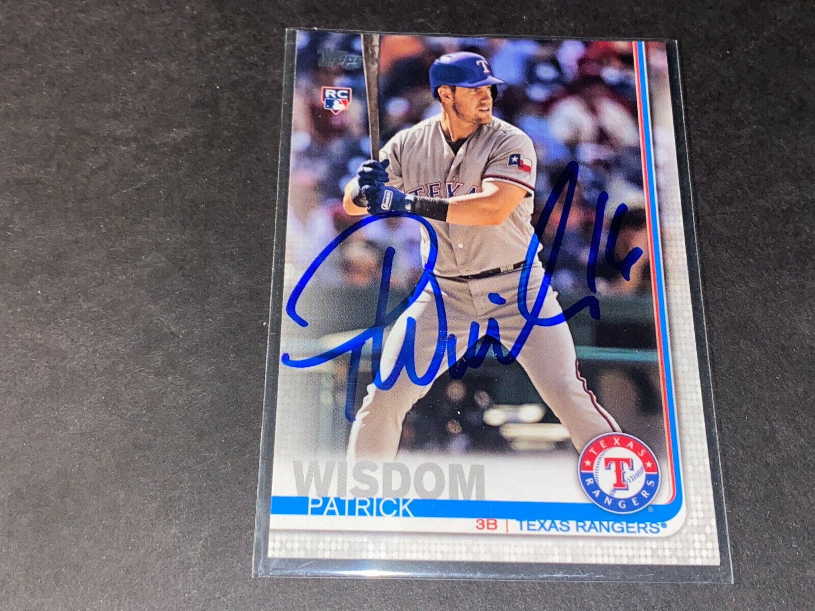 Patrick Wisdom Chicago Cubs Rangers Auto Signed 2019 Topps Card