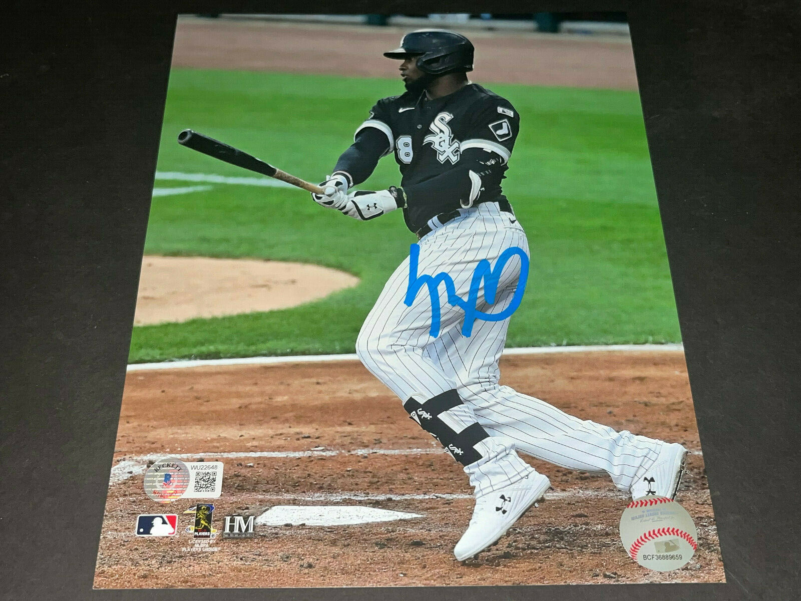 Luis Robert White Sox Autographed Signed 8x10 Photo Beckett WIT COA 1st Hit .