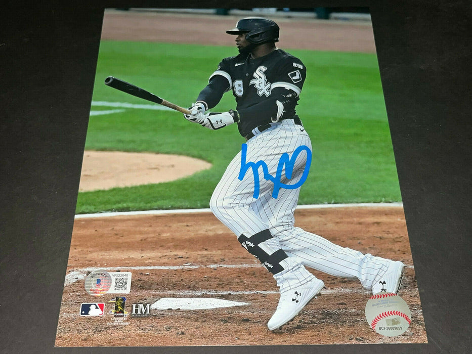 Luis Robert White Sox Autographed Signed 8x10 Photo Beckett WIT COA 1st Hit .