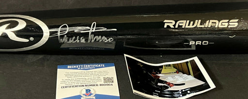 Minnie Minoso White Sox Auto Signed Engraved Bat Black Beckett COA HOF 2022