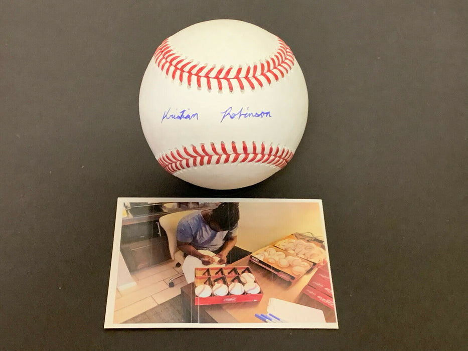 Kristian Robinson Diamondbacks Auto Signed Baseball JSA WITNESS COA Full Sig .