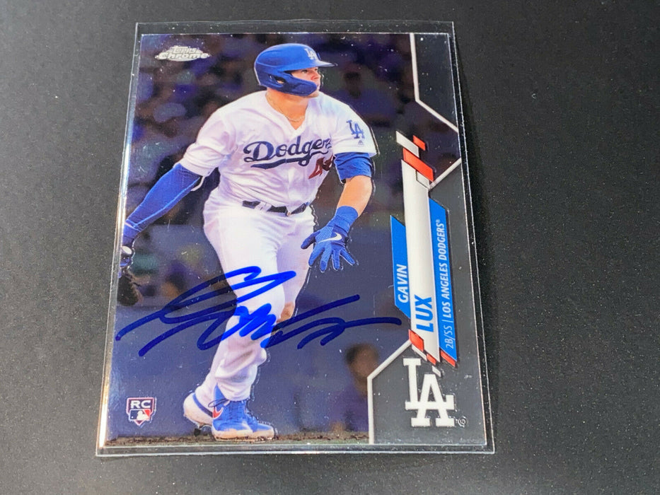 Gavin Lux Los Angeles Dodgers Autographed Signed 2020 Topps Chrome