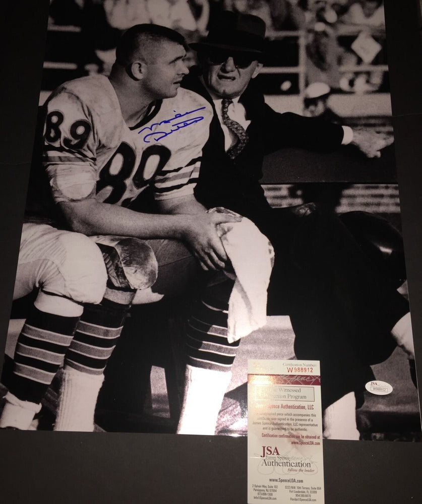 Mike Ditka Chicago Bears Autographed Signed 16x20 JSA WITNESS COA GEORGE HALAS A