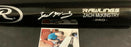 Zach McKinstry Los Angeles Dodgers Autographed Signed Engraved Bat Black