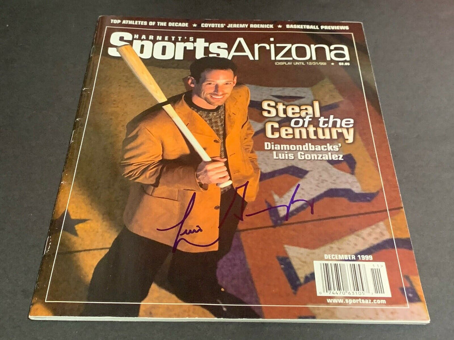 Luis Gonzalez Arizona Diamondbacks Autographed Signed Sports Arizona Magazine