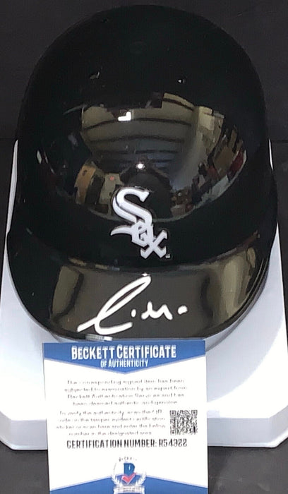 Yermin Mercedes White Sox Auto Signed Mini Helmet Beckett COA
