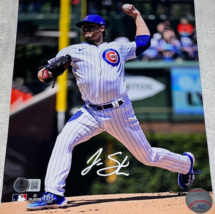Justin Steele Chicago Cubs Auto Signed 8x10 Photo Beckett WITNESS Hologram .