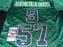 Justin Ademilola and Jayson  Notre Dame Irish Auto Signed Green Jersey JSA COA