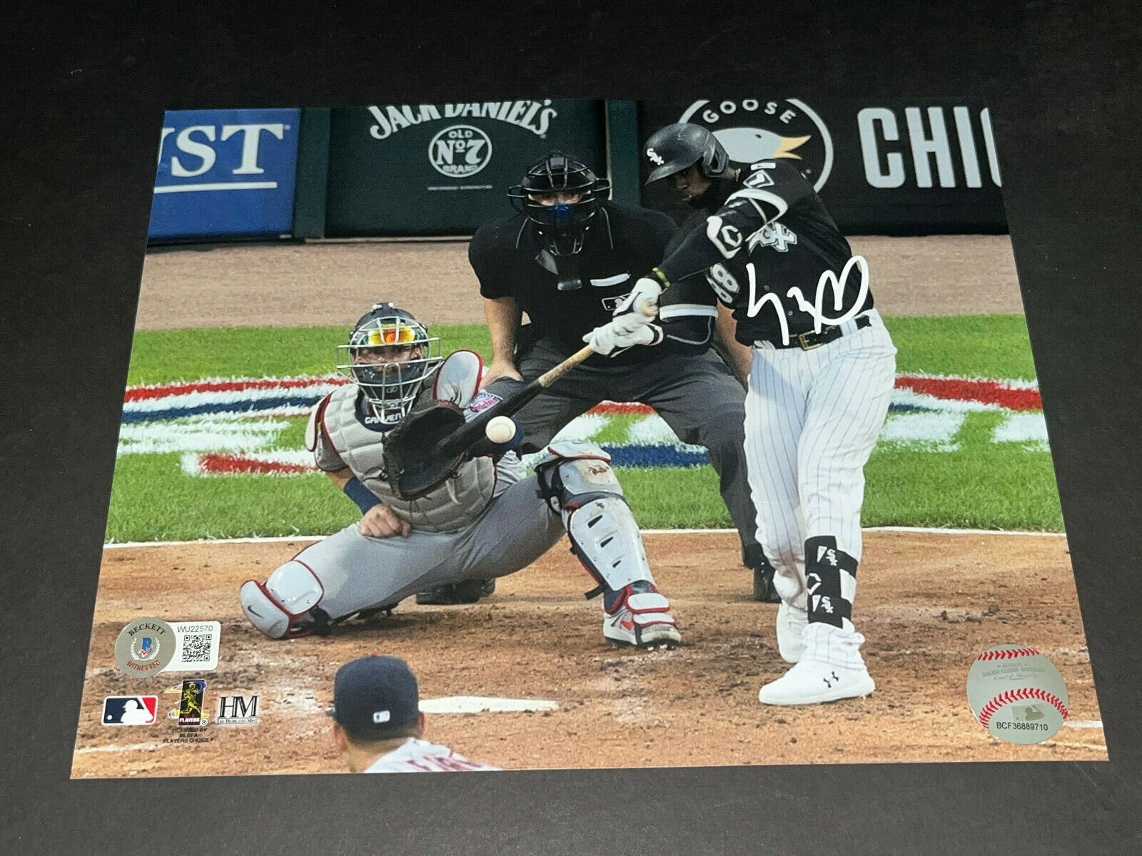 Luis Robert White Sox Autographed Signed 8x10 Photo Beckett WIT COA 1st Hit ,