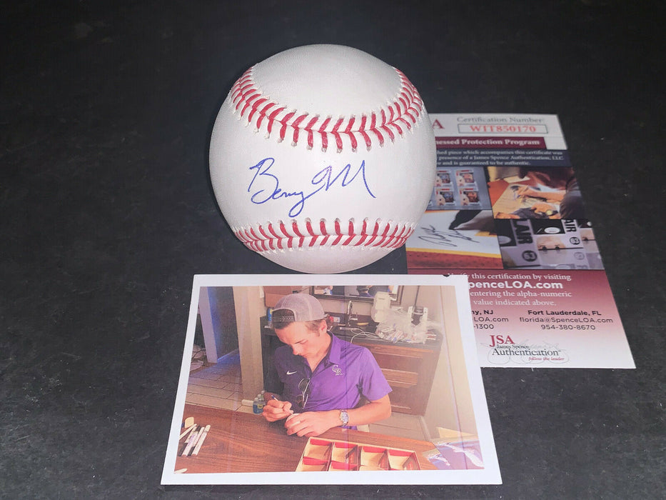 Benny Montgomery Rockies Auto Signed MLB Baseball JSA COA Full Signature