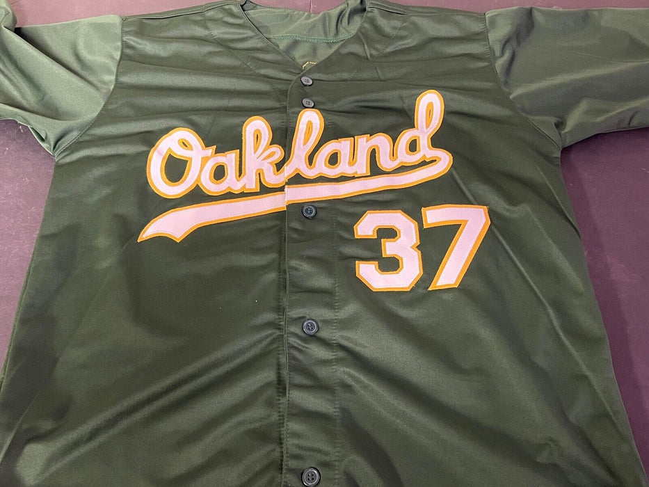 Tyler Soderstrom Oakland A's Auto Signed Custom Jersey Beckett Witness Green