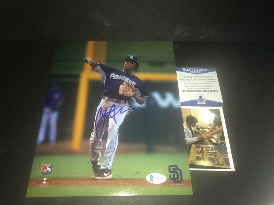 CJ Abrams San Diego Padres Autographed Signed 8x10 Photo Beckett WITNESS COA 1