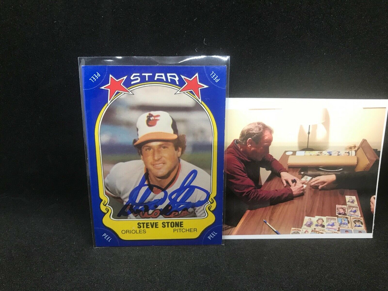 Steve Stone Baltimore Orioles Autographed Signed 1981 Fleer Sticker