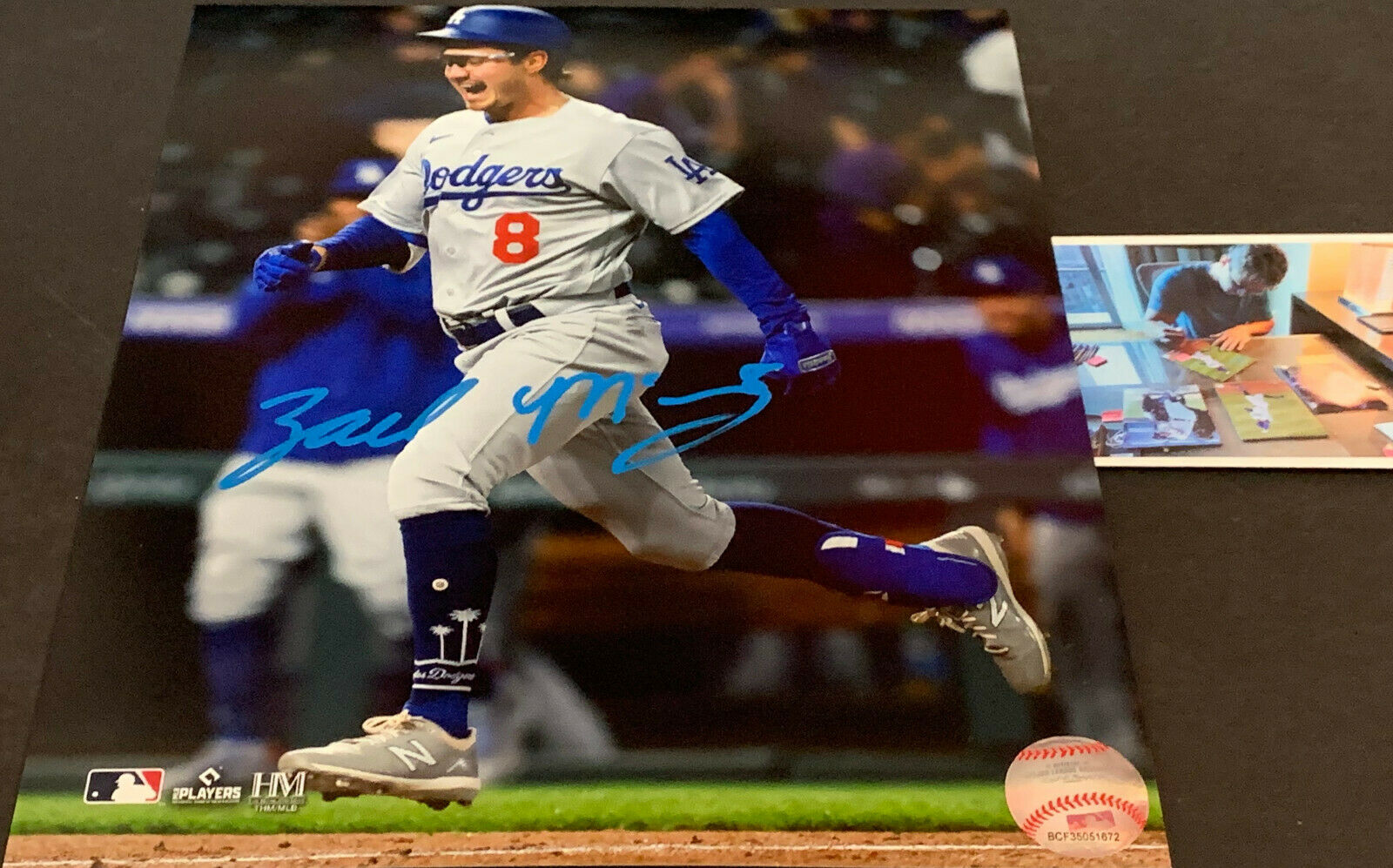 Zach McKinstry Los Angeles Dodgers Auto Signed 8x10 1st MLB Home Run .