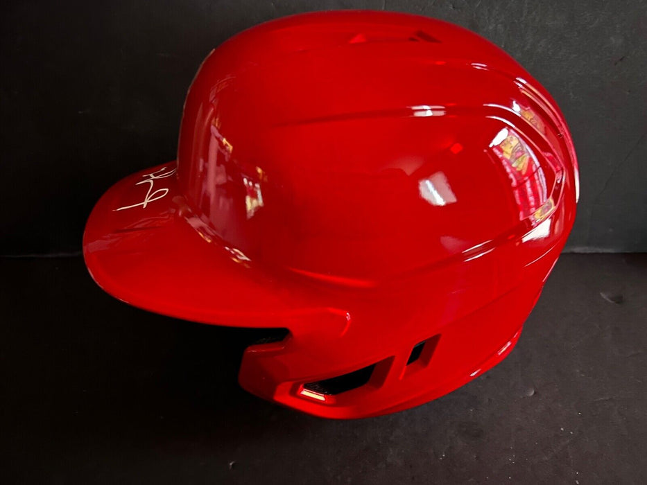 Nelson Rada Los Angeles Angels Auto Signed Full Size Helmet Beckett Witness Holo