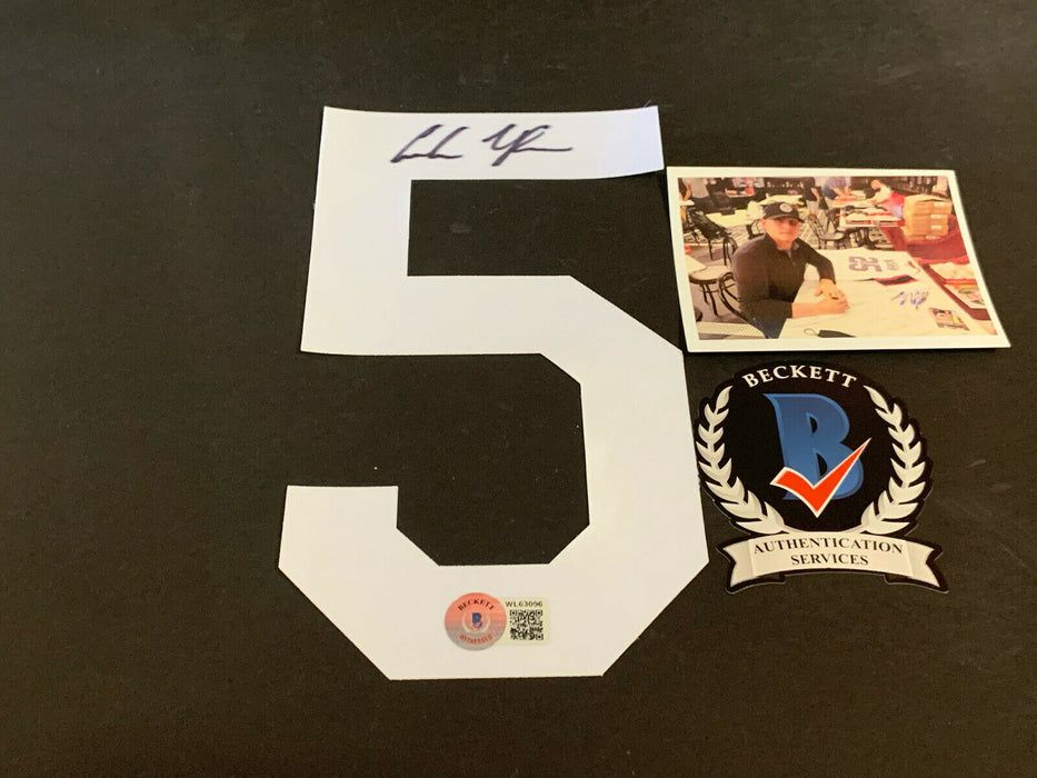Andrew Vaughn White Sox Autographs Signed Black Jersey # 5 Beckett WITNESS COA