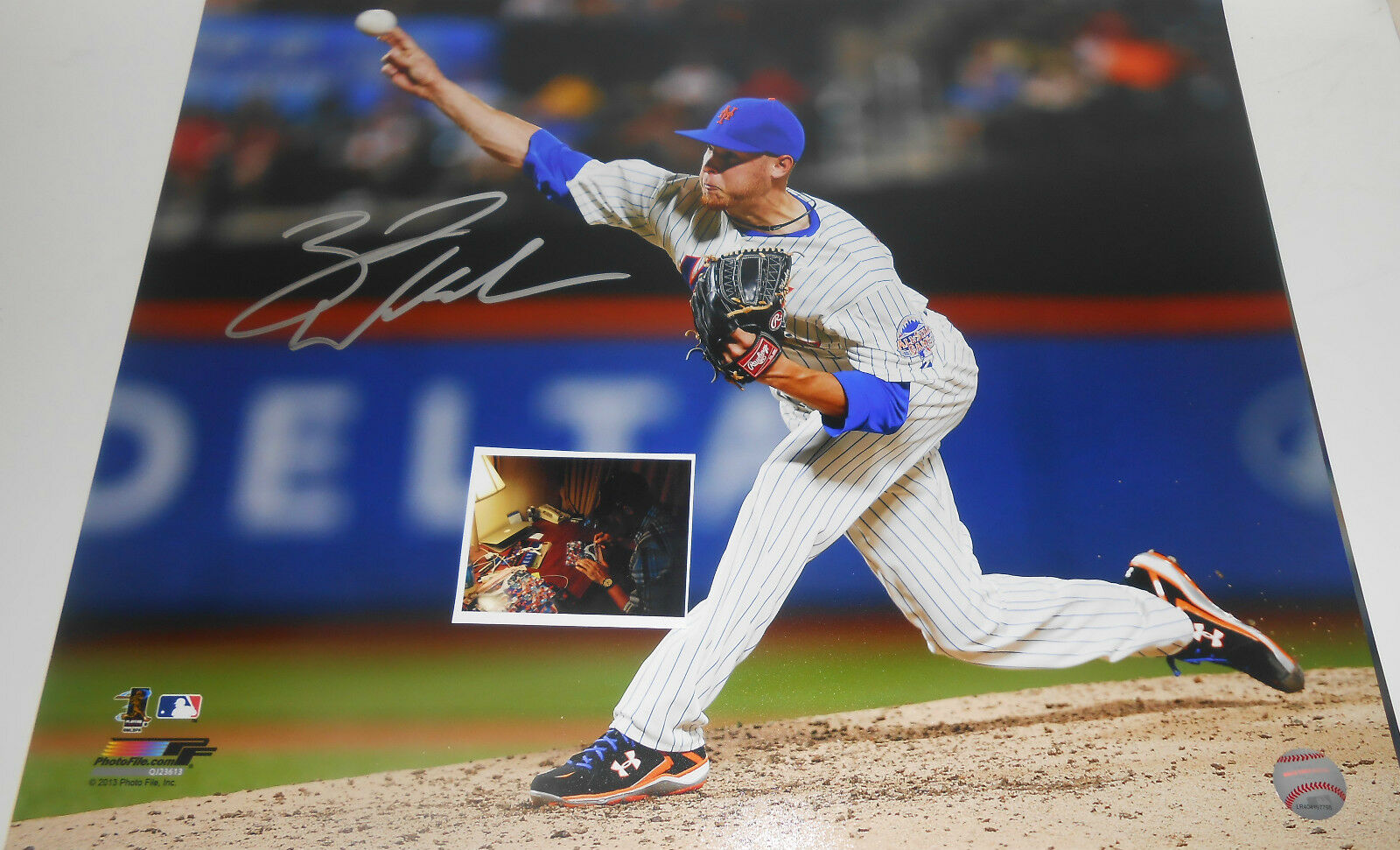 Zack Wheeler New York Mets Autographed Signed 16x20 Photo Horizontal 2