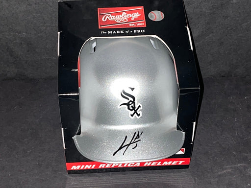 Oscar Colas Chicago White Sox Autographed Signed Mini Helmet Beckett Witness Fanatics