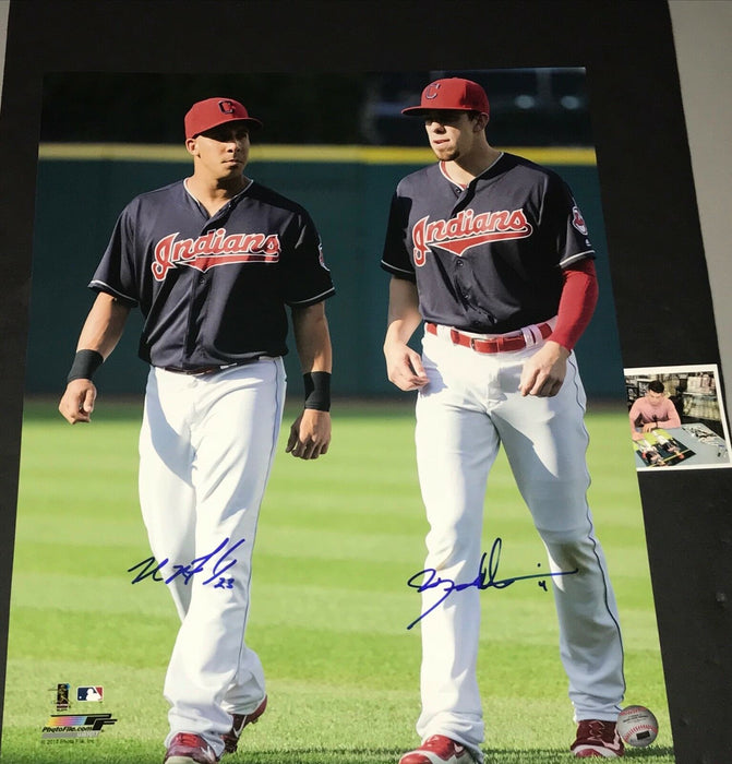 Michael Brantley & Bradley Zimmer Cleveland Indians Autographed Signed 16x20