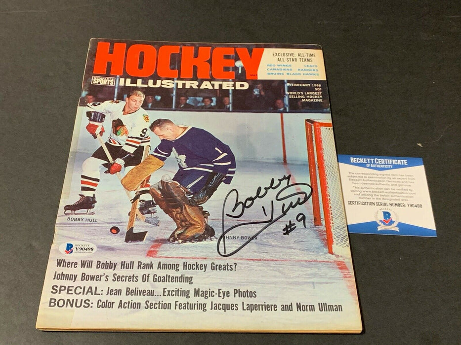 Bobby Hull Chicago Blackhawks Autographed Signed Hockey Illustrated 1966
