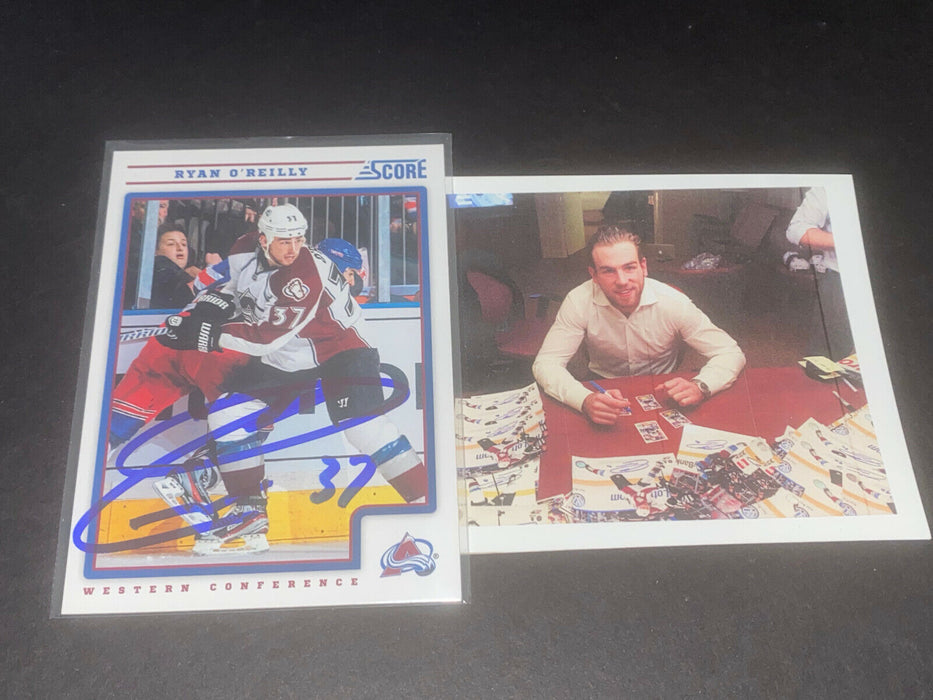 Ryan O'Reilly Avalanche Canadian Auto Signed 2012-13 Panini Score Card