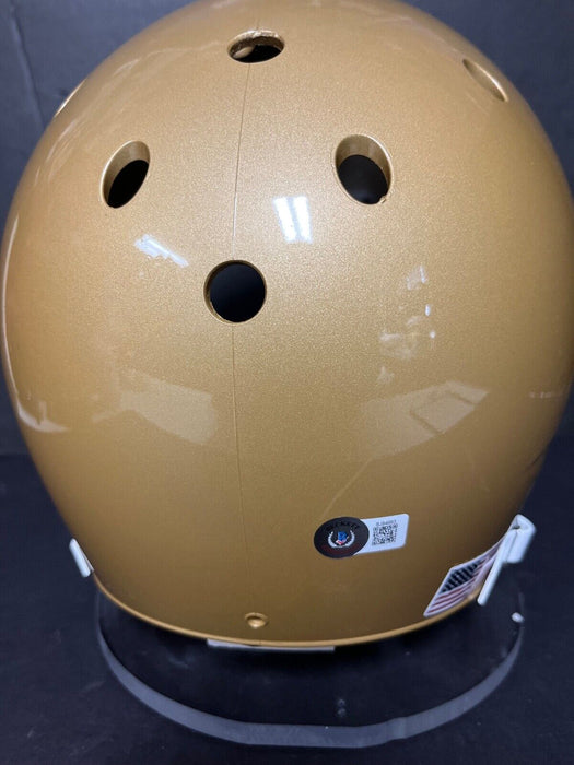 Ara Parseghian Notre Dame Signed FULL SIZE Helmet Beckett Hologram 66 /73 Champ
