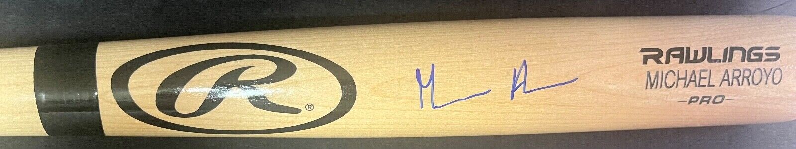 Michael Arroyo Seattle Mariners Auto Signed Blonde Bat Beckett Hologram