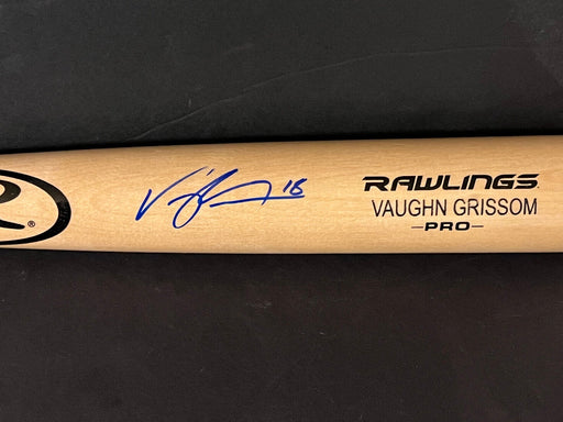Vaughn Grissom Boston Red Sox Autographed Signed Engraved Bat Blonde Beckett Hologram .