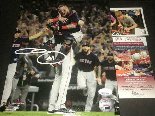 Chris Sale Red Sox Autographed Signed 8x10 JSA WITNESS COA World Series Champs V