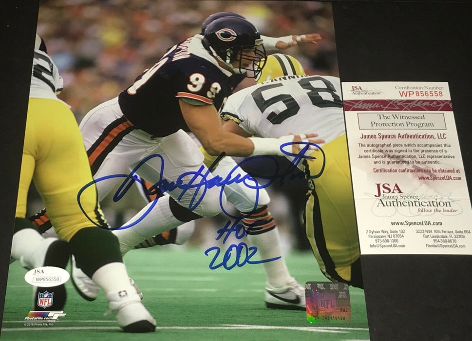 Dan Hampton Chicago Bears Autographed Signed 8x10 Photo JSA WITNESS COA 1