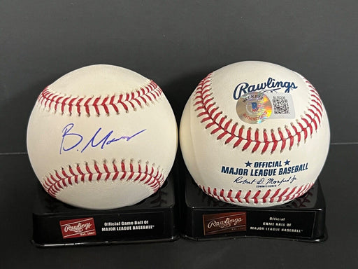 Brandon Marsh Phillies Autographed Signed Baseball Beckett Rookie Holo Full Sig