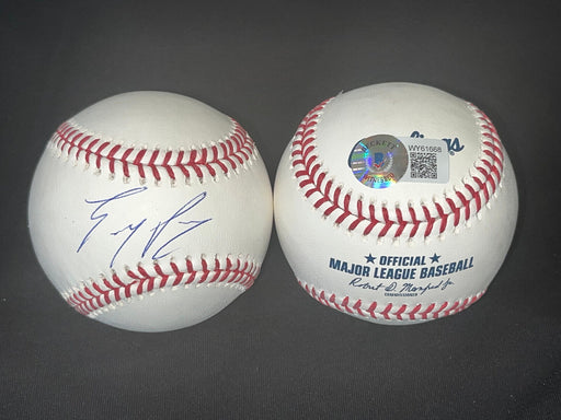 Eury Perez Florida Marlings Auto Signed MLB Baseball Beckett WITNESS COA