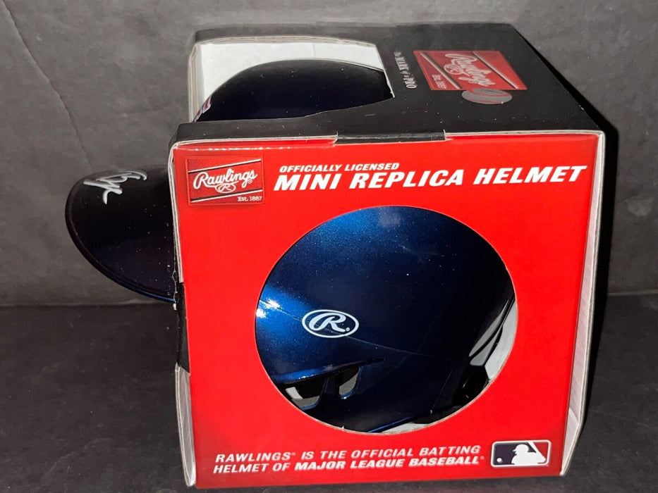 Thomas Saggese St Louis Cardinals Signed Mini Helmet Beckett ROOKIE Hologram .