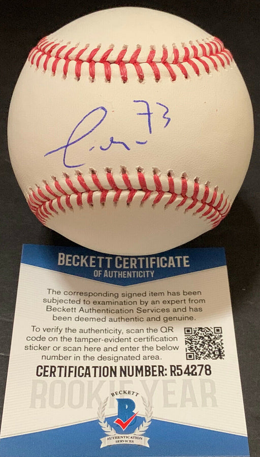 Yermin Mercedes Giants Autographed Signed Baseball Beckett COA  _