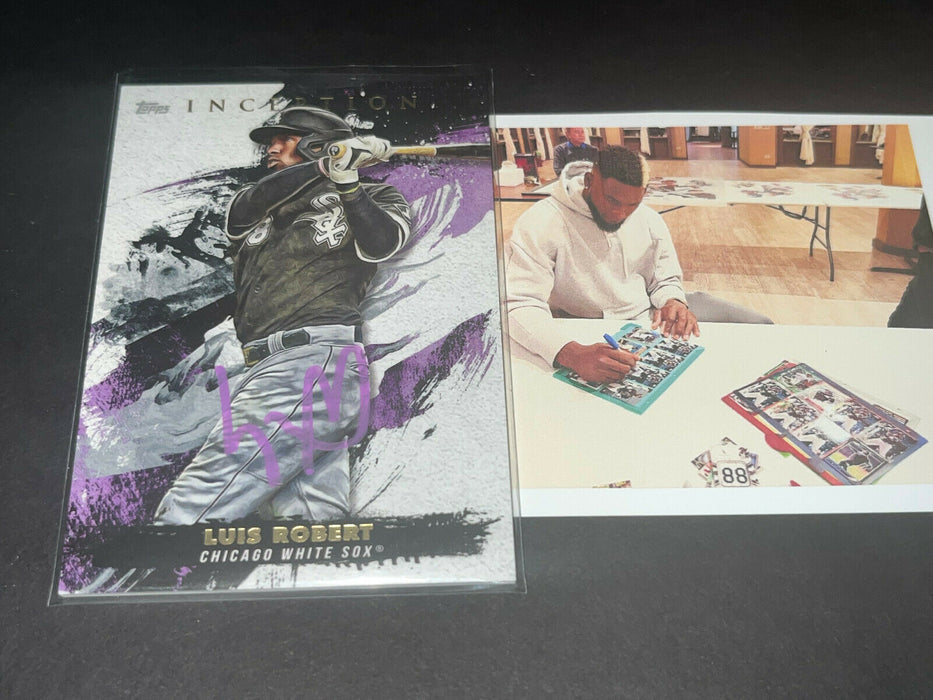 Luis Robert Chicago White Sox Auto Signed 2021 Topps Inception