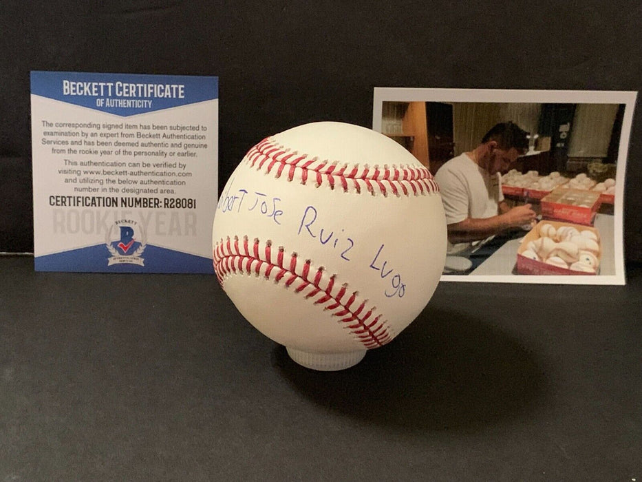 Keibert Ruiz Dodgers FULL NAME Autographed Signed Baseball BECKETT ROOKIE COA