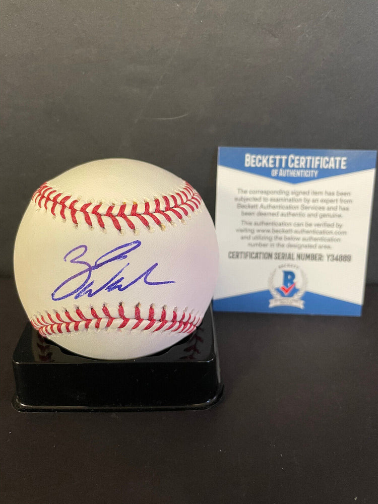 Zack Wheeler Phillies Mets BECKETT COA Autographed Signed Baseball Y34889