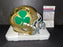 Jaylen Sneed Notre Dame Auto Signed Shamrock Mini Helmet JSA COA Go Irish