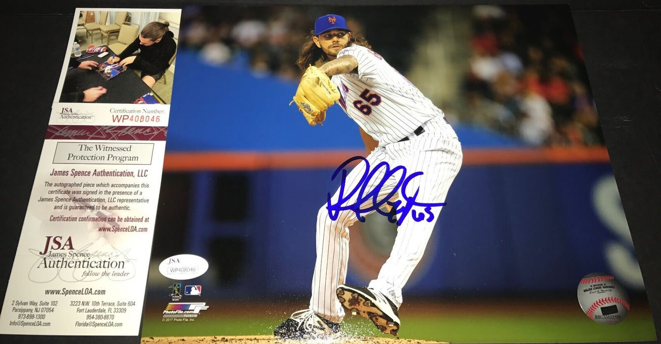 Robert Gsellman New York Mets Signed 8x10 Photo Proof JSA WITNESS COA A