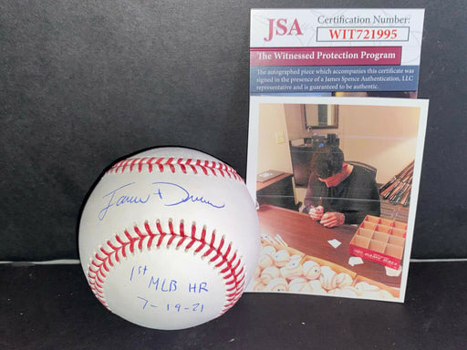 Jarren Duran Boston Red Sox Auto Signed MLB Baseball JSA WITNESS COA 1st HR