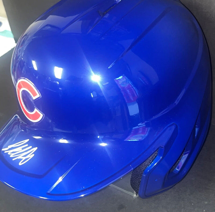 Pete Crow Armstrong Cubs Auto Signed Full Size Helmet JSA COA