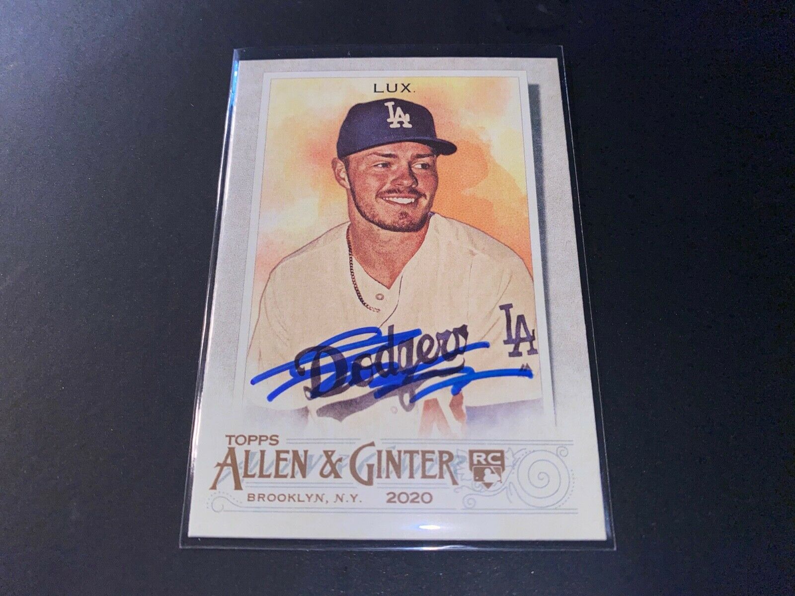 Gavin Lux Los Angeles Dodgers Autographed Signed 2020 Topps Allen & Ginter