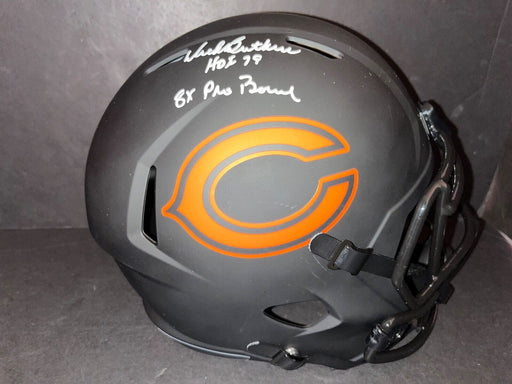 Dick Butkus Bears Signed Eclipse Full Size Helmet Beckett HOF 1979 8 Pro Bowl