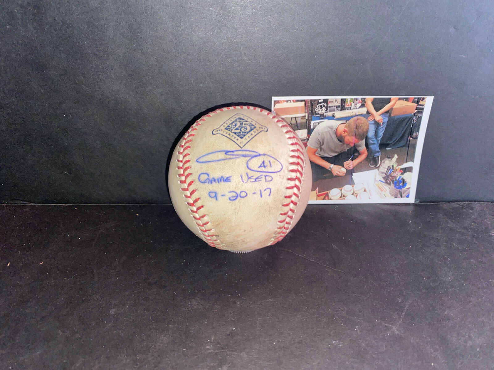 Chris Sale Red Sox Auto Signed Game Used Baseball MLB Hologram 300