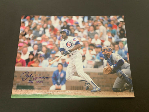 Andre Dawson Chicago Cubs Autographed Signed 11x14 HOF 2010 .