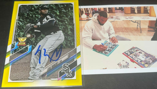 Luis Robert Chicago White Sox Auto Signed 2021 Topps Yellow Card