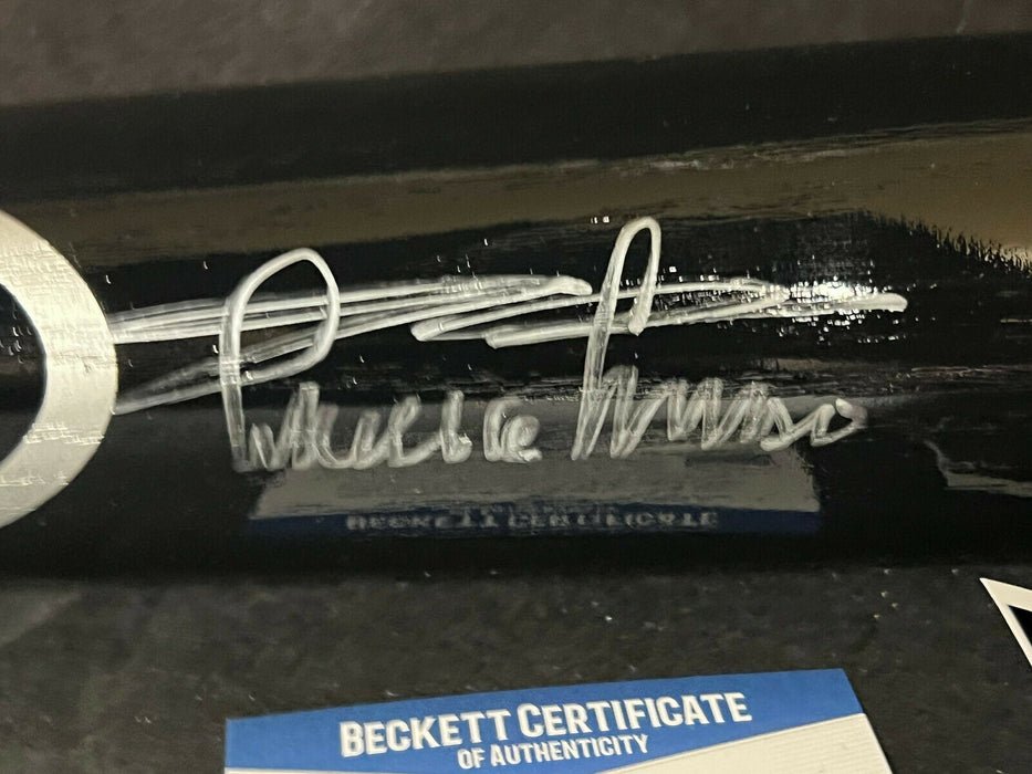 Minnie Minoso White Sox Auto Signed Engraved Bat Black Beckett COA HOF 2022