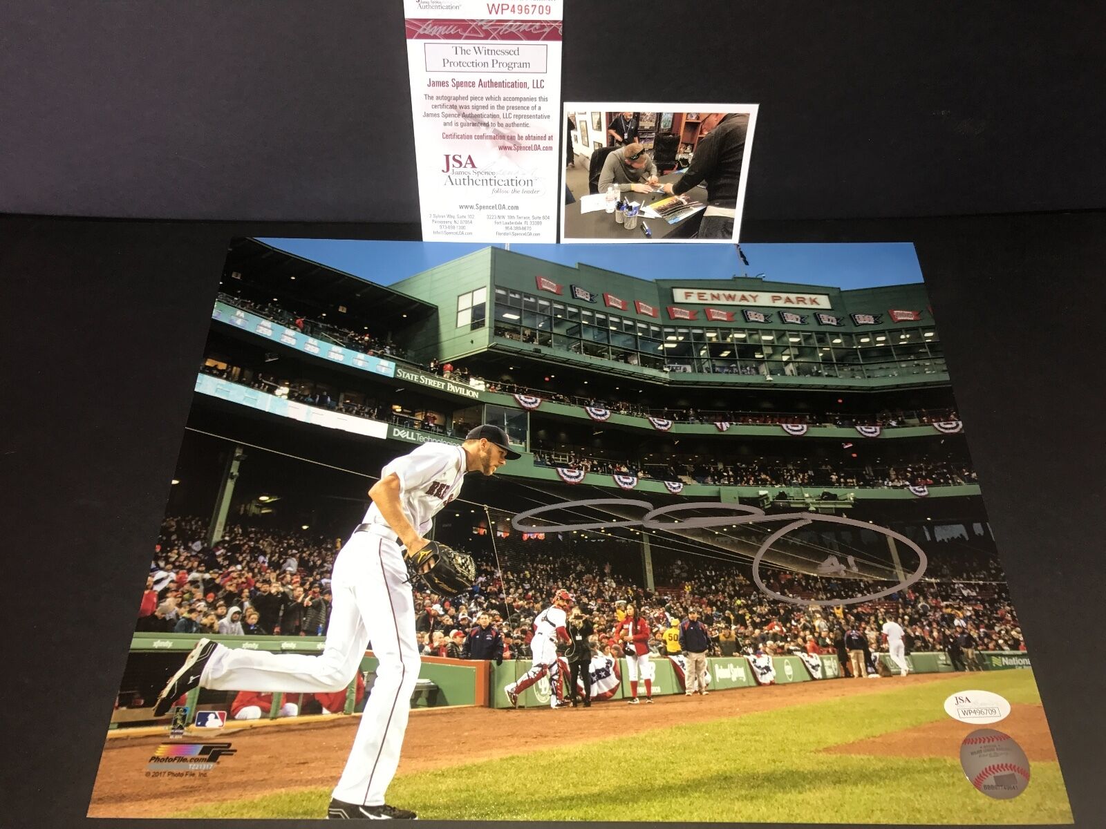 Chris Sale Boston Red Sox Autographed Signed 11x14 Photo JSA WITNESS COA 2