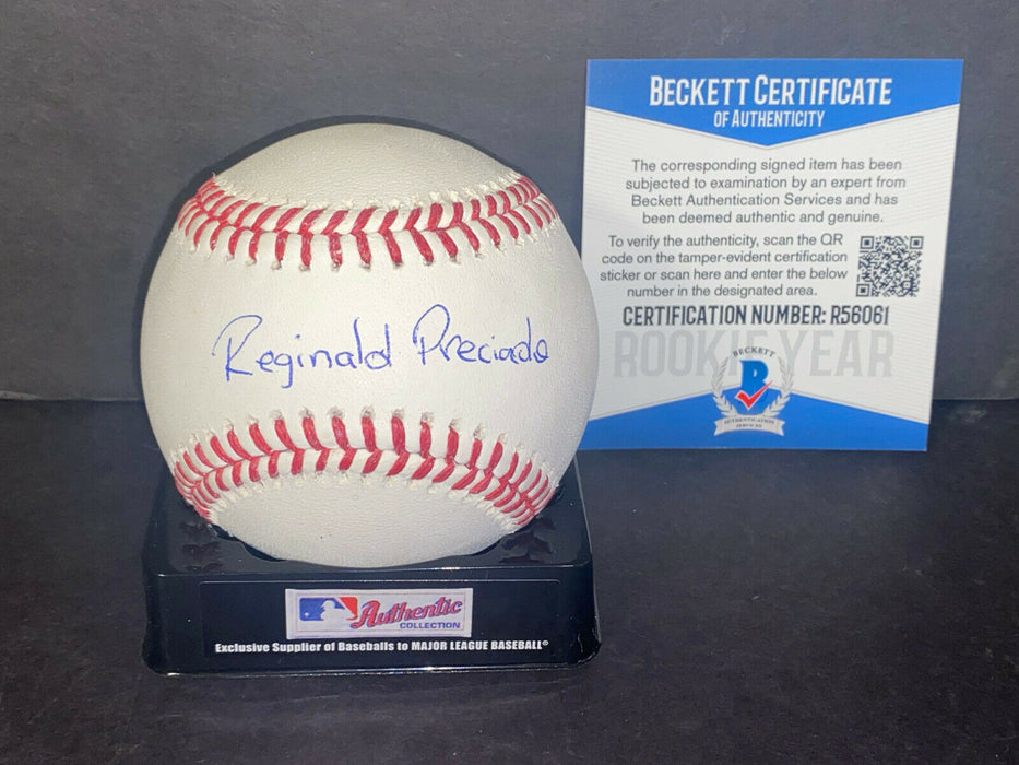 Reginald Preciado Chicago Cubs Full Name Auto Signed Baseball Beckett COA