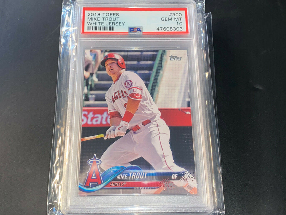 Mike Trout Los Angeles Angels 2018 Topps Card PSA 10 Mint